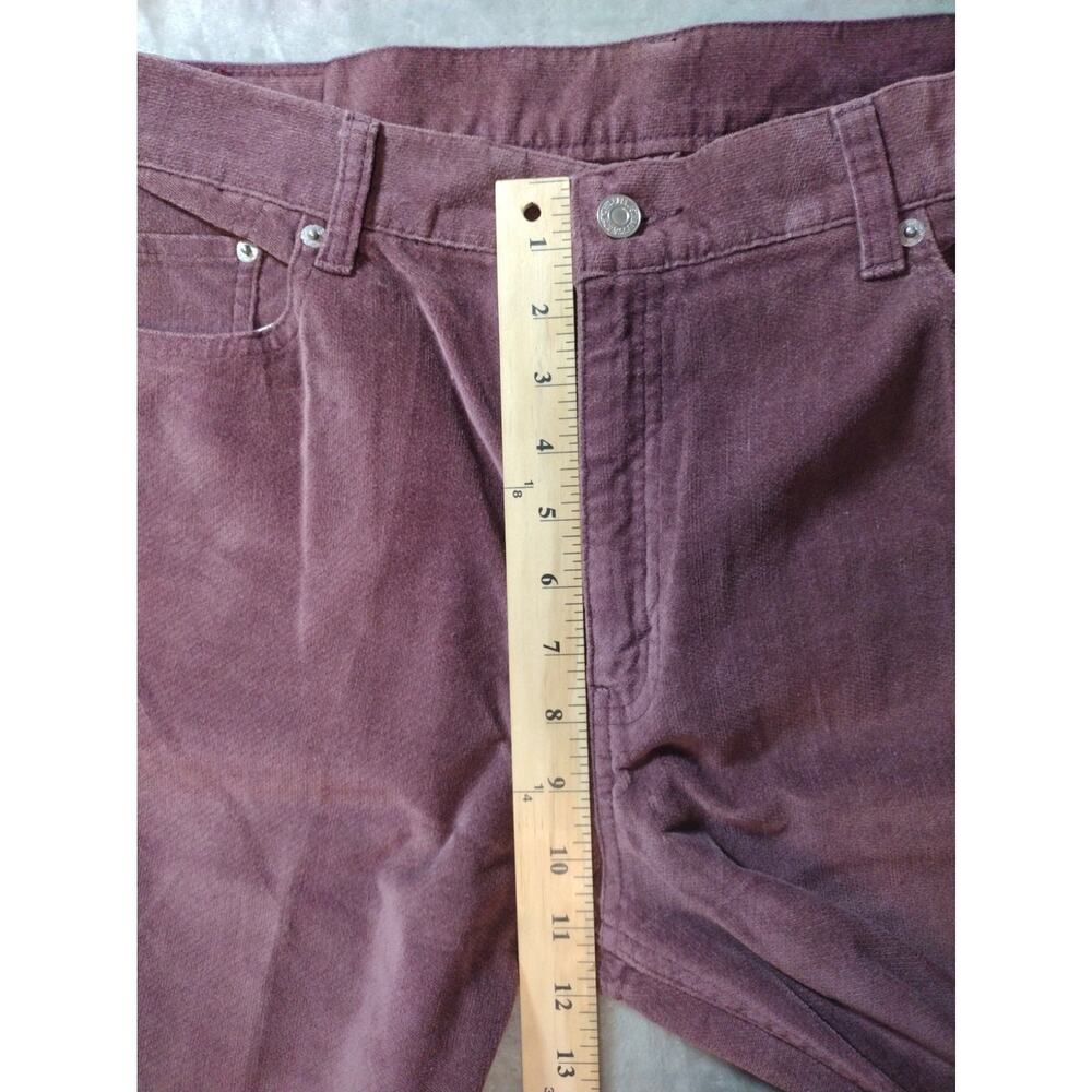 Vtg Levis 505 Corduroy Jeans Womens 16M (35×31) Mauve Pink Low Rise Straight Leg - Picture 6 of 13